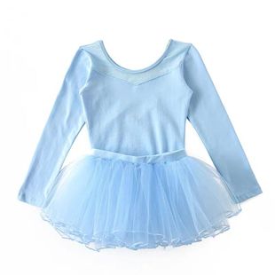 舞蹈服儿童女练功服秋季芭蕾舞裙长短袖女孩跳舞服装中国舞考级服