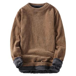 2026毛衣男士新款加厚加绒冬装针织衫韩版修身冬季保暖上衣服潮流