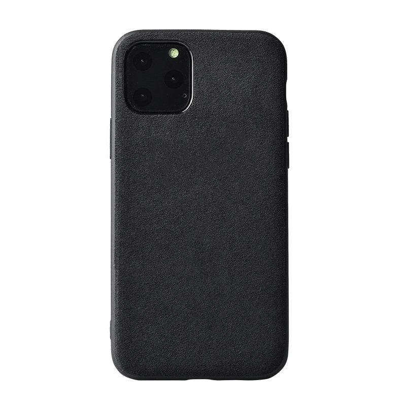 LWE-ALCANTARA翻毛皮适用于苹果手机壳iphone11 pro max手机壳防摔超薄潮硅胶