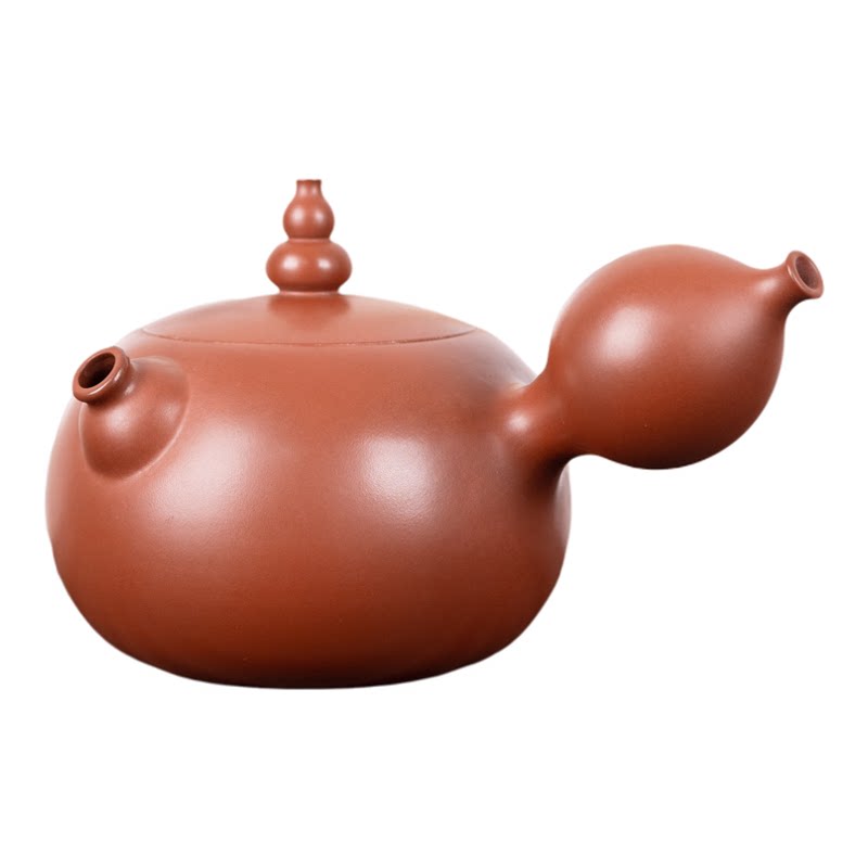 钦州坭兴陶【福禄加倍茶壶】市级名家手工泡茶壶高端茶具套装送礼