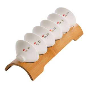 大号陶瓷斗笠杯加厚防烫喝茶盏茶碗中式羊脂玉白瓷功夫茶杯带杯架