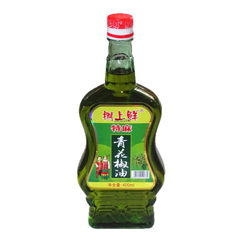 重庆树上鲜特麻青花椒油400ml麻油凉菜炒菜冒菜面食商用整箱包邮