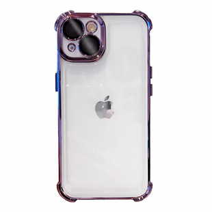 苹果17手机壳气囊防摔iphone15promax自带镜头膜14透明15硅胶13新款12男女17pro高级感11全包17Air适用16plus