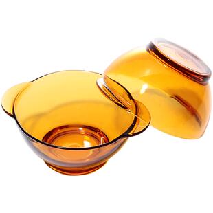 防烫双耳碗法国进口DURALEX多莱斯钢化玻璃米饭碗餐具饭碗家用ins