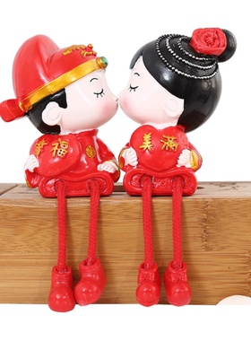 吊脚情侣少女心风卧室内结婚礼物