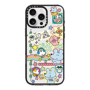 CAREGNBA联名Sukeydokey可爱动物手帐贴纸适用苹果17ProMax手机壳iPhone16pro透明15plus镜面14防摔13全包12