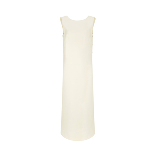 BCBG 春夏 万千裙装 晨露横纹肌理垂感开衩直筒背心裙