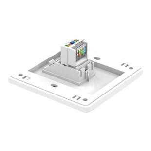 86型免打单口超六类网络插座RJ45千兆网线电脑模块CAT6网口面板