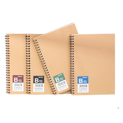 得力螺旋线圈笔记本学生商务