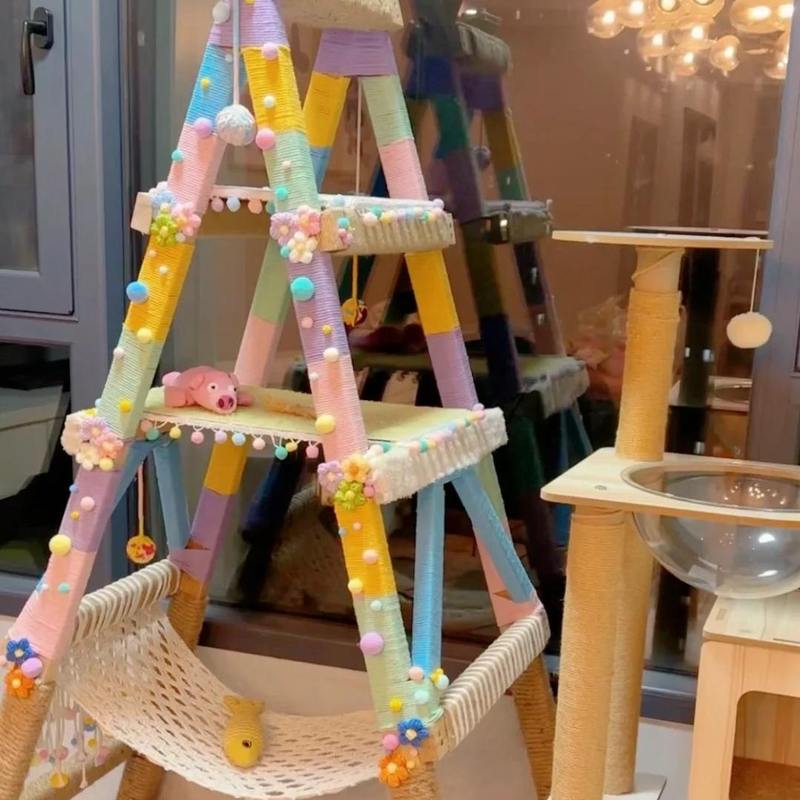 4毫米猫爬架棉绳猫咪磨爪麻绳手工diy材料自制彩色棉线编织绳挂毯