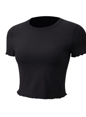 Align™ 女士运动波浪边下摆短款短袖 T 恤丨lululemon丨LW3KUPS