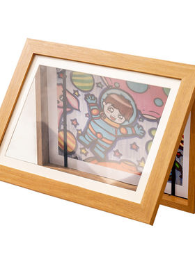 儿童画收纳画框幼儿园作品展示框