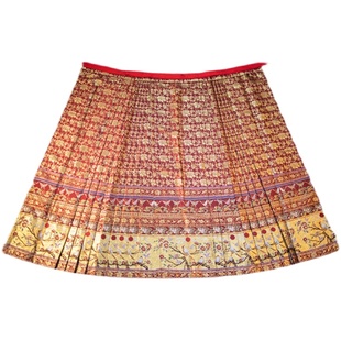 惜文【喜鹊登枝】明制汉服仿妆花满地金螺钿马面裙百褶可定制大码