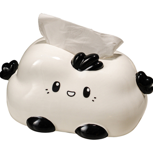 ins奶油风创意陶瓷纸巾盒客厅餐桌茶几桌面装饰可爱高颜值抽纸盒