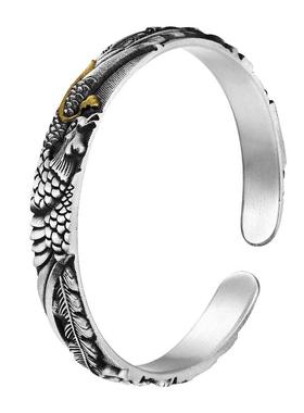 足银999国风凤舞呈祥手镯