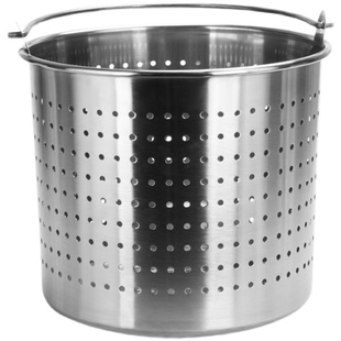 不锈钢加厚卤肉漏桶沥水桶洗小龙虾桶多功能商用卤虾桶卤水桶内胆