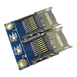 miniPCIE转双TF卡 笔记本台式迷你PCIE接口转tf卡USB定义转接