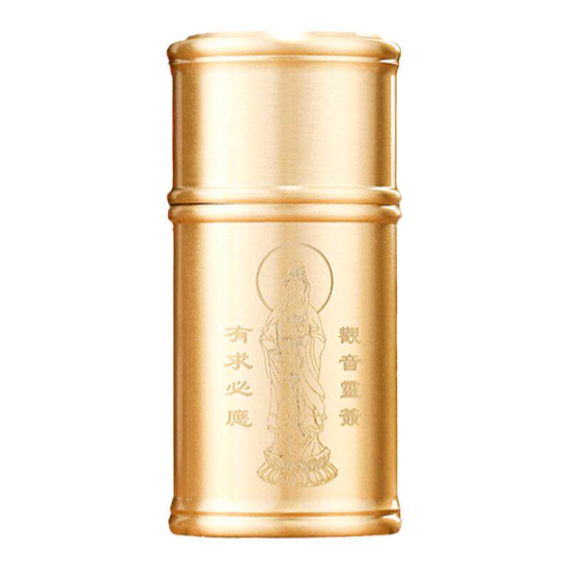 黄铜求签筒抽签筒家用摇签筒观音灵签100签64签财神签定制配签书