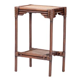 长青堂中式茶桌藤编简约客厅小户型方茶几家用阳台简易小茶台桌子