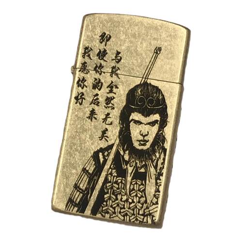 祝融 佐罗909原铜滚花纤巧窄机窄版煤油防风复古打火机送男友礼品