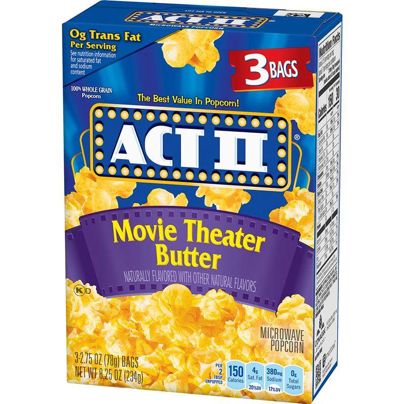 ACT Ⅱ Microwave Popcorn进口艾可提微波炉黄油咸味爆米花玉米花