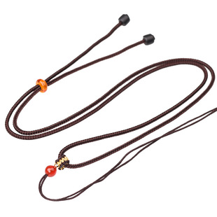 2mm如意挂绳金平结吊坠项链绳玉器挂脖绳男女黄金蜜蜡平安扣绳子