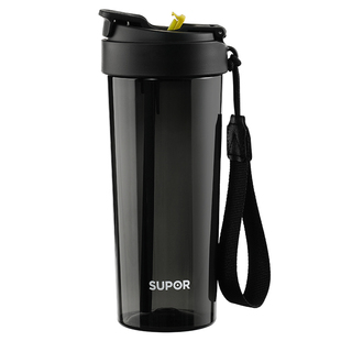 苏泊尔水杯带吸管杯子男生高颜值水杯夏季便携咖啡随行杯2023新款