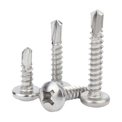 【专票13%】盘圆头十字钻尾螺丝