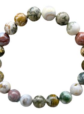 莫奈花园海洋碧玉手链饰品