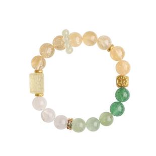 灵机麦玲玲【喜金木】黄阿塞金玉满堂手链女扎基拉姆喜金木