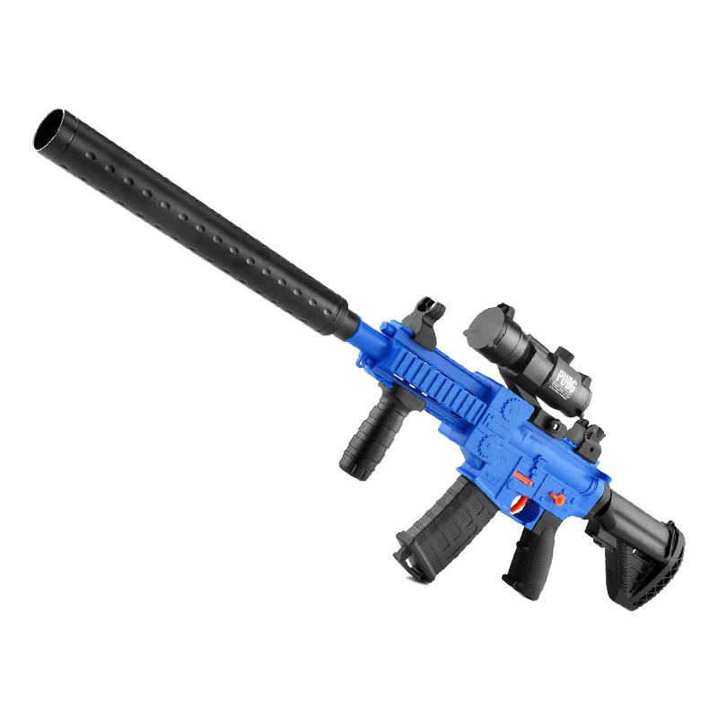 M416电动连发吸盘软弹枪男童孩突击步枪可射击玩具枪仿真装备模型