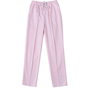 加绒护士裤子女夏季白色松紧腰蓝色冬款加厚护士服粉色中线工作裤