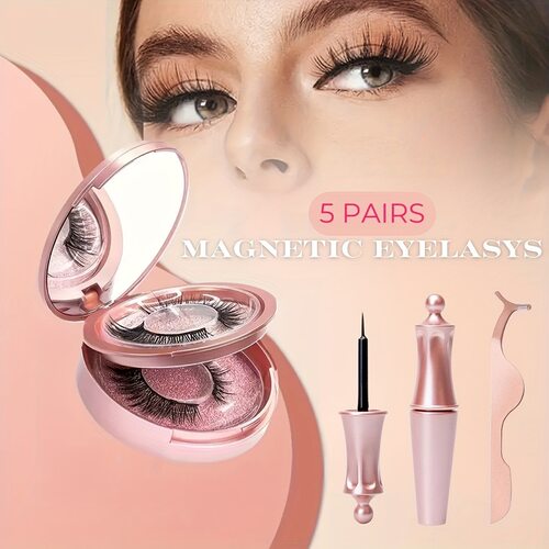 P 36766 Magnetic Eyelash Eyeliner Kit Reusable 3D 磁性睫毛