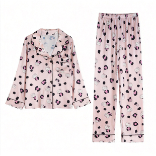 猫人冰丝睡衣女款春秋款薄款2026新款夏季丝绸高级感送闺蜜礼盒装