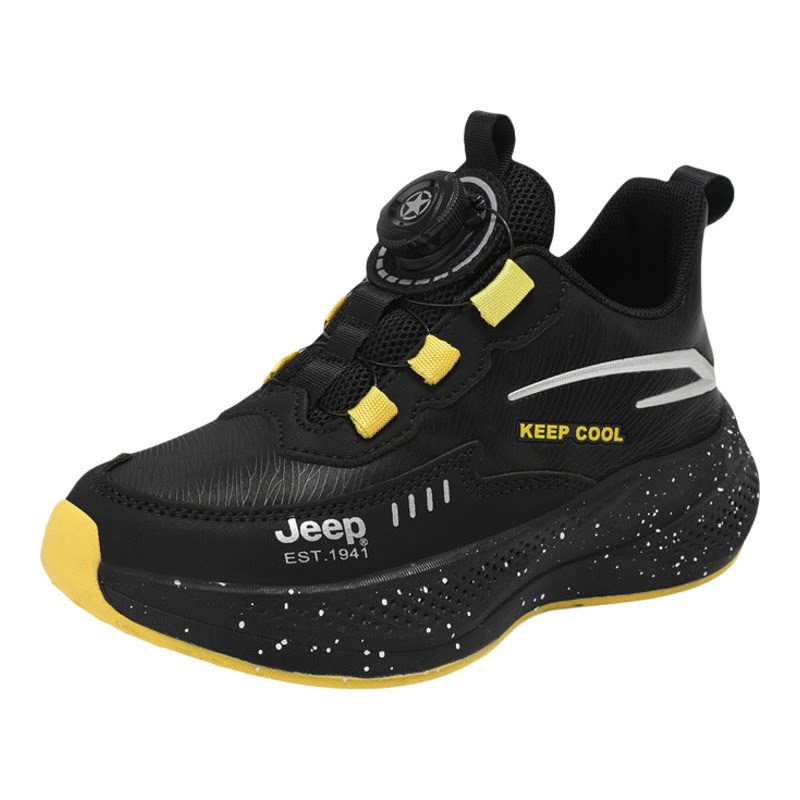 JEEP吉普童鞋男童黑色运动鞋