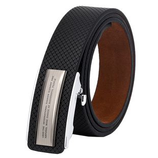 内穿男士无牙自动扣皮带真皮时尚简约青年内扣裤腰带尾巴不外露