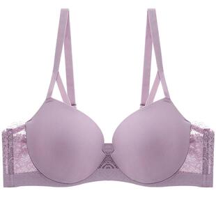 爱慕内衣女薄款光面简约大胸显小收副乳薄文胸胸罩AM115671