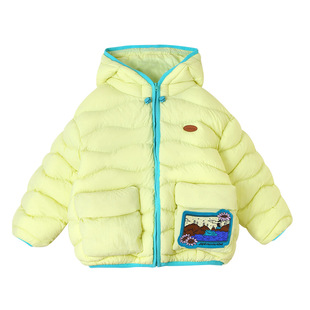 自发热太空绒女童媲美羽绒棉服冬季儿童冬装防泼水轻薄款外套童装