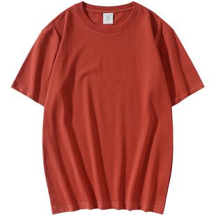 定制t恤重磅工作服班服印logo广告文化衫订制纯棉短袖diy服装刺绣