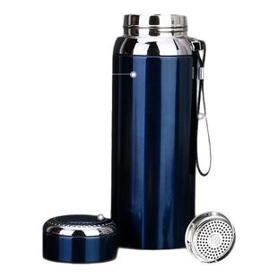 大容量316不锈钢真空保温杯便携户外800ml水杯带滤网茶杯男女1000