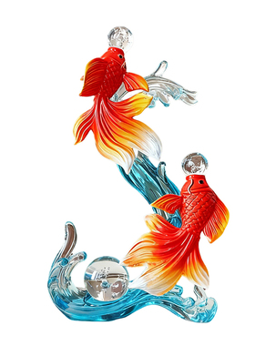 锦鲤招财年年有余摆件