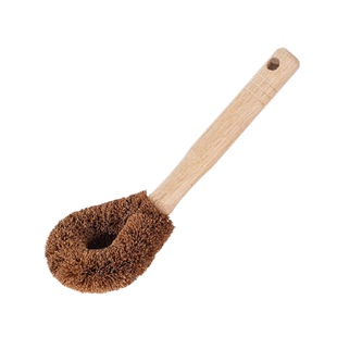云蕾天然椰棕锅刷木柄塑柄可挂式洗锅刷碗厨房长柄清洁刷