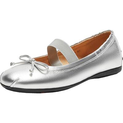 Bata人鱼芭蕾舞鞋女秋新款软底浅口玛丽珍单鞋开车鞋AXF58CQ4