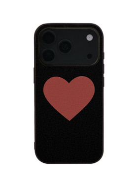 里面LM｜专属定制黑色系列手机壳适用iPhone18proMax华为mate80pro气质百搭精致不撞款真皮软壳情侣礼物