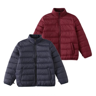 中小学生校服冲锋衣羽绒服内胆加厚款白鸭绒校园棉服冬季防风保暖