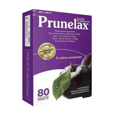 【自营】澳洲prunelax天然西梅精华片植物提取润肠道排便秘番泻叶