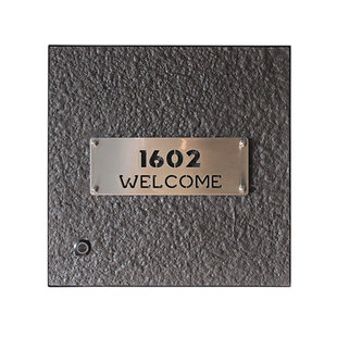 金属铁艺门牌定制家用别墅门牌工作室牌匾号码牌入户高级感现代风