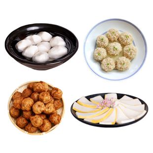 【king哥直播间】鱼丸鱼糕组合藕丸珍珠丸子藕夹湖北特产1780克