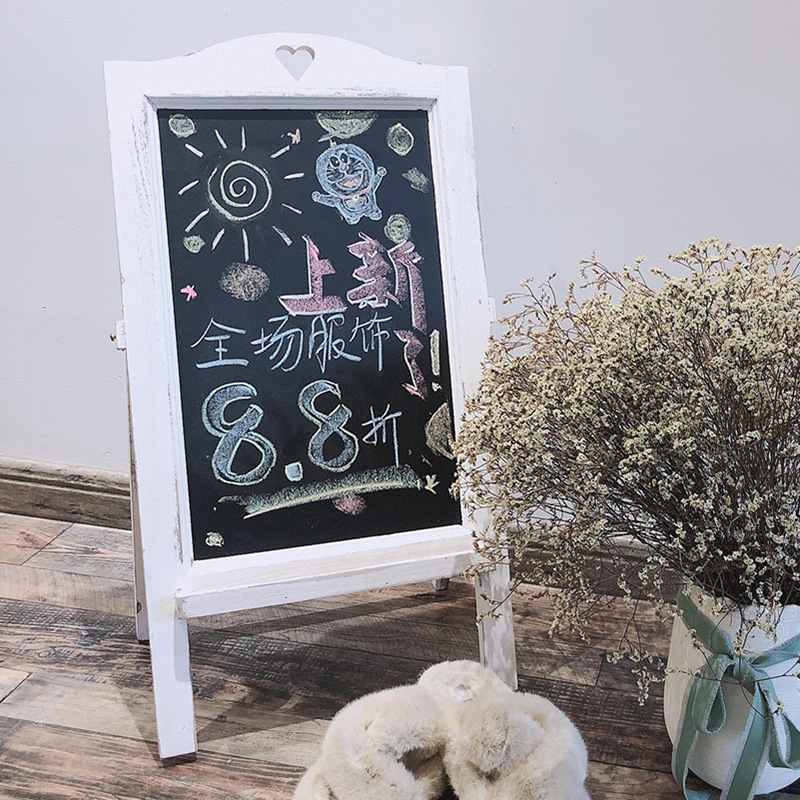 复古立式小黑板落地式店铺用专用携带易手写广告牌牌商用展示摆摊