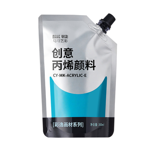 丙烯颜料套装300ml墙绘涂鸦画鞋手绘美术绘画布DIY自立袋流体画料